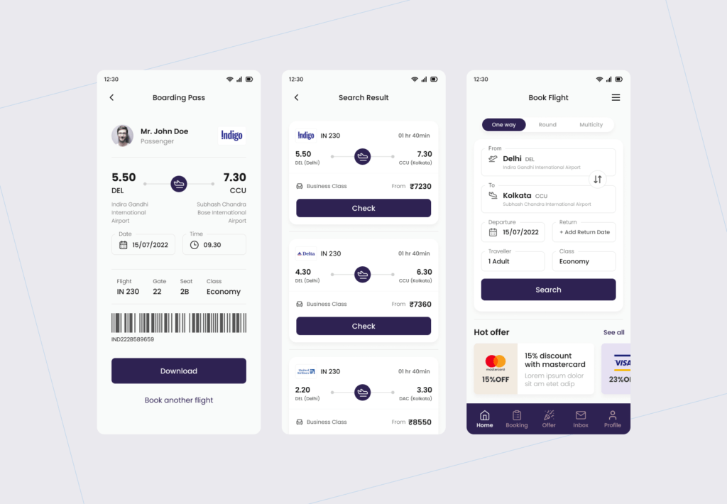 Flight booking