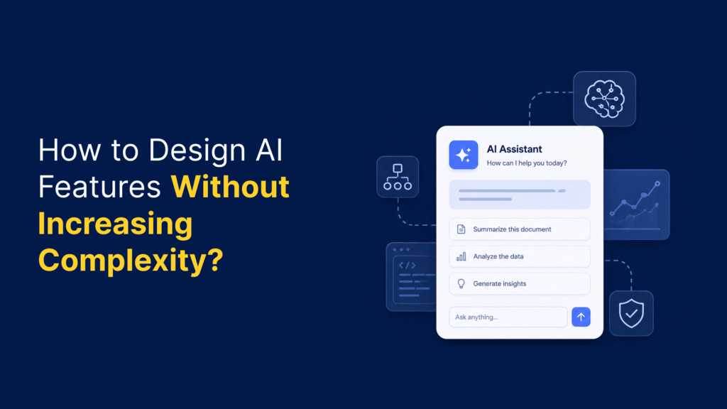AI feature design workflow showing AI UX design and human AI interaction